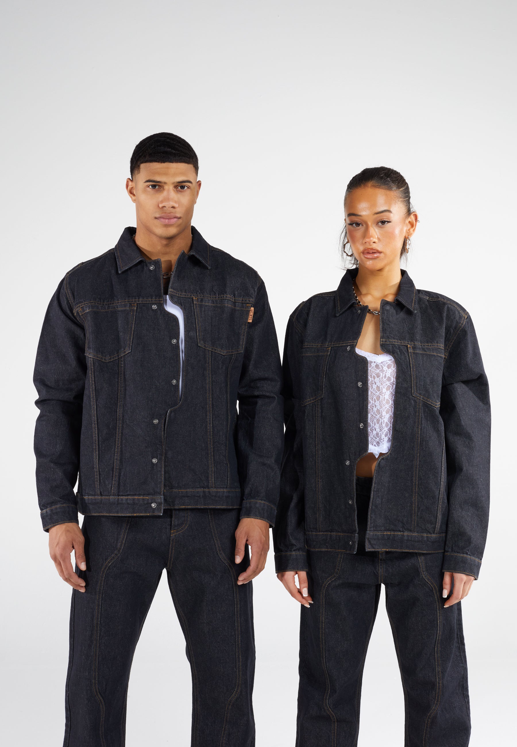 Star Black Denim Jacket