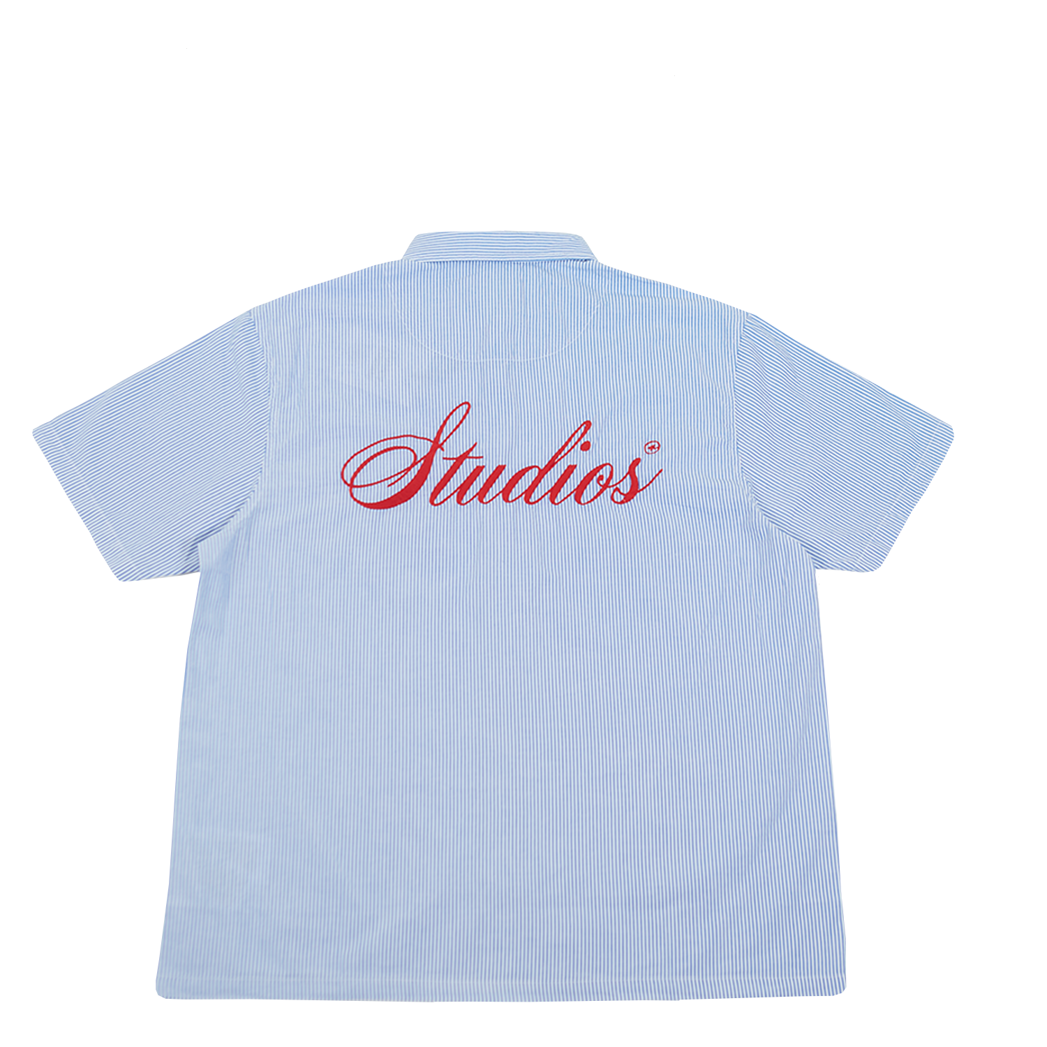 Blue Pinstripe Short Sleeve Shirt